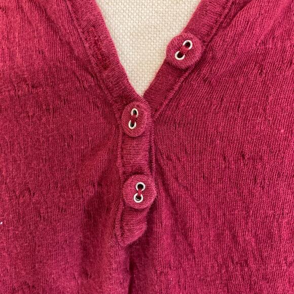 Free People ruched sleeve top, womens oversize xs short sleeve peasant blouse - Picture 8 of 12